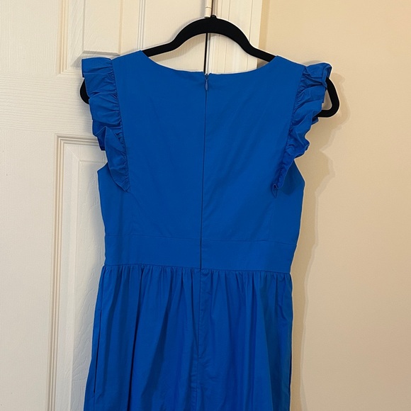 Blue Ruffle Maxi Dress - Picture 5 of 7
